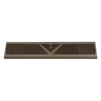 Fits 24" Baseboard Space | Corner Baseboard Register by Handua | Round Type Air Flow Design | 24" External Length Register Vent Cover Grill | Adjustable Lever for Air Flow Control | Brown