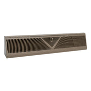 24" Brown Steel corner baseboard supply register, angled view