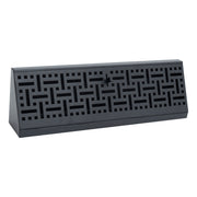 15" Black Steel corner baseboard supply register, angled view