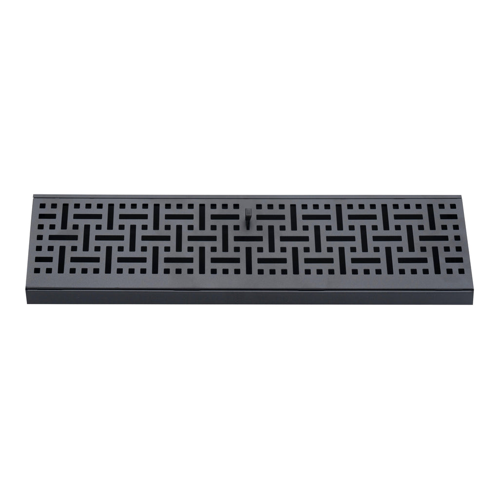 18" Corner Baseboard Register | Decorative Design | Black