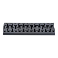 Fits 18" Baseboard Space | Corner Baseboard Register by Handua | Decorative Design | 18" External Length Register Vent Cover Grill | Adjustable Lever for Air Flow Control | Black