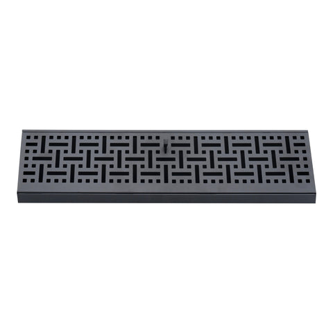 Fits 18" Baseboard Space | Corner Baseboard Register by Handua | Decorative Design | 18" External Length Register Vent Cover Grill | Adjustable Lever for Air Flow Control | Black