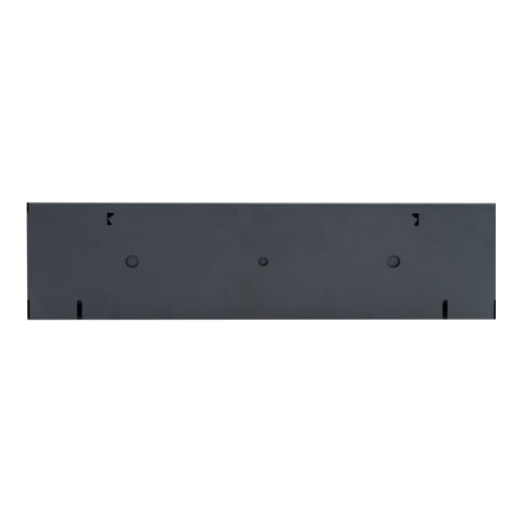 18" Corner Baseboard Register | Decorative Design | Black