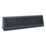 18" Black Steel Basket Weave Corner Baseboard Register, Decorative Adjustable Vent Cover