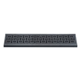 24" Corner Baseboard Register | Decorative Design | Black