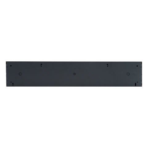 24" Corner Baseboard Register | Decorative Design | Black