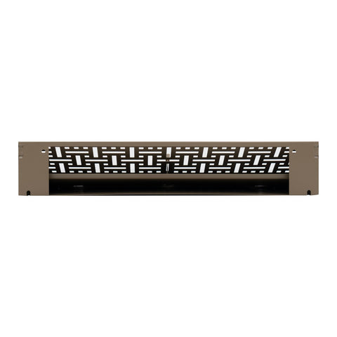 15" Corner Baseboard Register | Decorative Design | Brown