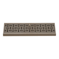 Fits 18" Baseboard Space | Corner Baseboard Register by Handua | Decorative Design | 18" External Length Register Vent Cover Grill | Adjustable Lever for Air Flow Control | Brown