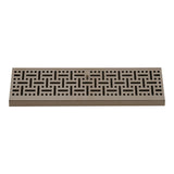 18" Corner Baseboard Register | Decorative Design | Brown