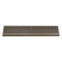 Fits 24" Baseboard Space | Corner Baseboard Register by Handua | Decorative Design | 24" External Length Register Vent Cover Grill | Adjustable Lever for Air Flow Control | Brown