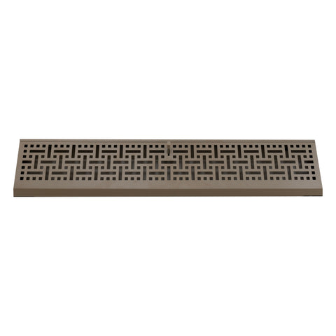 Fits 24" Baseboard Space | Corner Baseboard Register by Handua | Decorative Design | 24" External Length Register Vent Cover Grill | Adjustable Lever for Air Flow Control | Brown