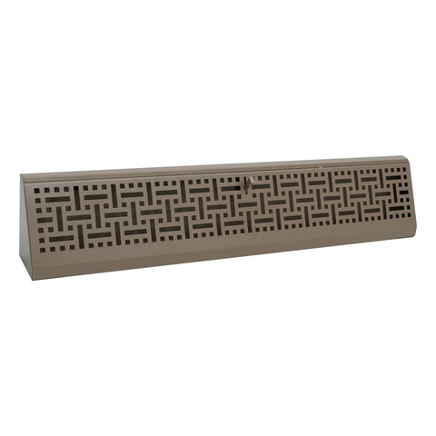 24" Corner Baseboard Register | Decorative Design | Brown