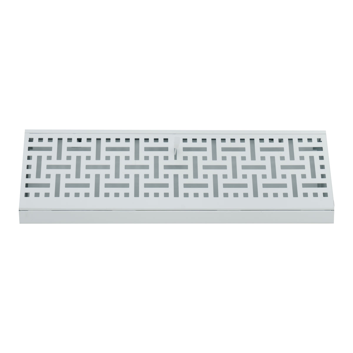 Fits 15" Baseboard Space | Corner Baseboard Register by Handua | Decorative Design | 15" External Length Register Vent Cover Grill | Adjustable Lever for Air Flow Control | White
