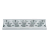 18" Corner Baseboard Register | Decorative Design | White