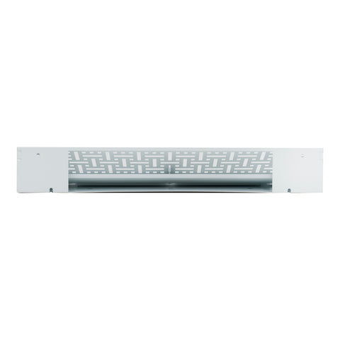 18" Corner Baseboard Register | Decorative Design | White