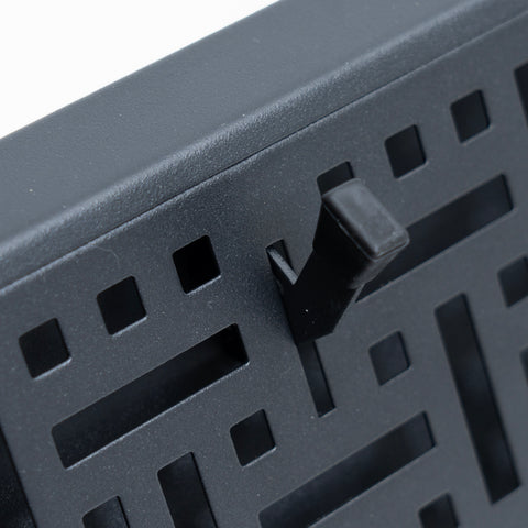 24" Corner Baseboard Register | Decorative Design | Black