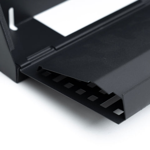 18" Corner Baseboard Register | Decorative Design | Black