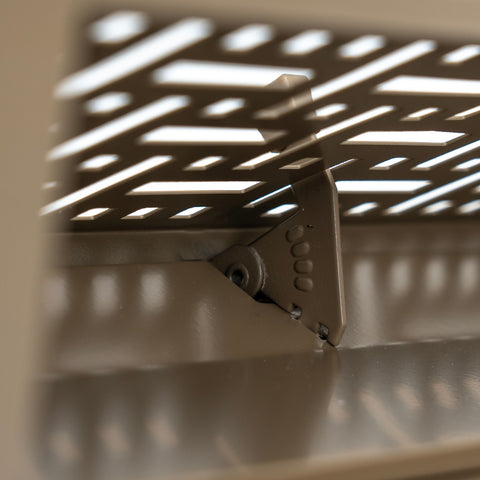 24" Corner Baseboard Register | Decorative Design | Brown