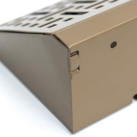 18" Corner Baseboard Register | Decorative Design | Brown