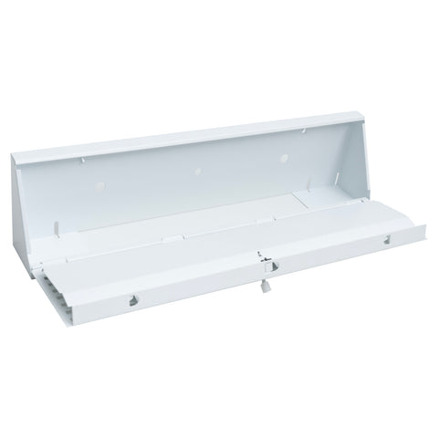 24" Corner Baseboard Register | Decorative Design | White