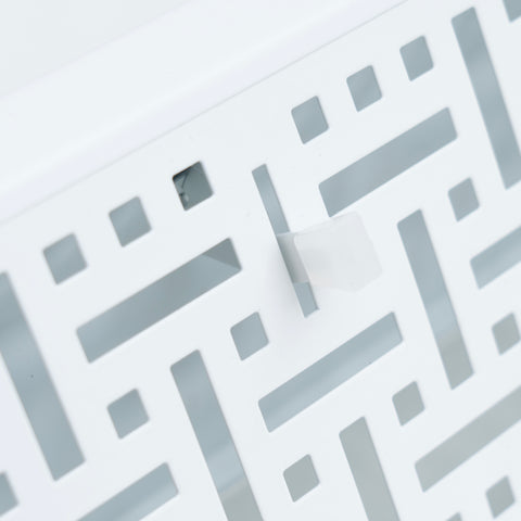 24" Corner Baseboard Register | Decorative Design | White