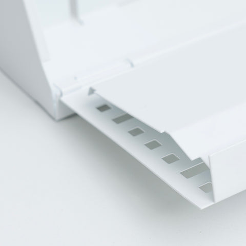 18" Corner Baseboard Register | Decorative Design | White