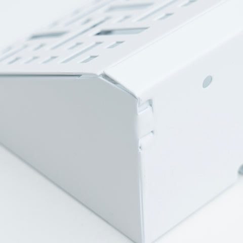 18" Corner Baseboard Register | Decorative Design | White