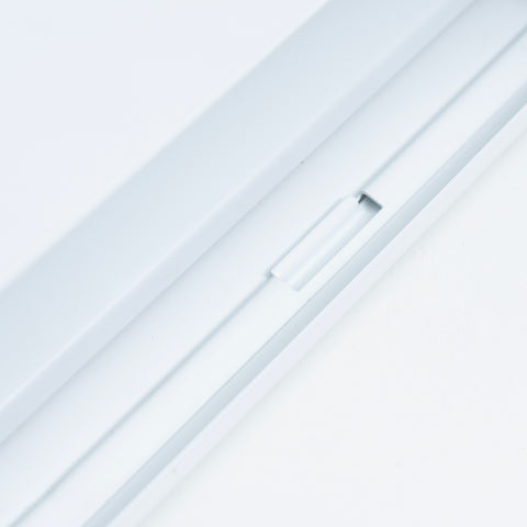 18" Corner Baseboard Register | Decorative Design | White