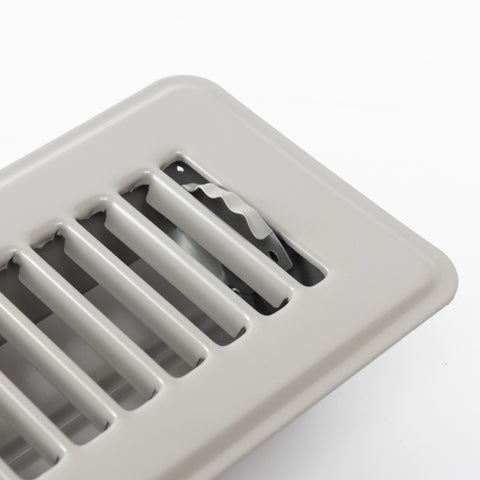 Handua HVAC Gray Floor Register with Louvered Design | Heavy Duty Walkable Design with Damper| Multipack