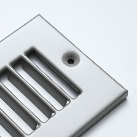 Fits 4x12 Duct Opening | Toe Kick Vent Cover | Cabinet Toe Kick Space Register Grille | HVAC Toe Space Vent Cover | Outer Dimensions: 5 3/8" X 13 3/8" | Gray