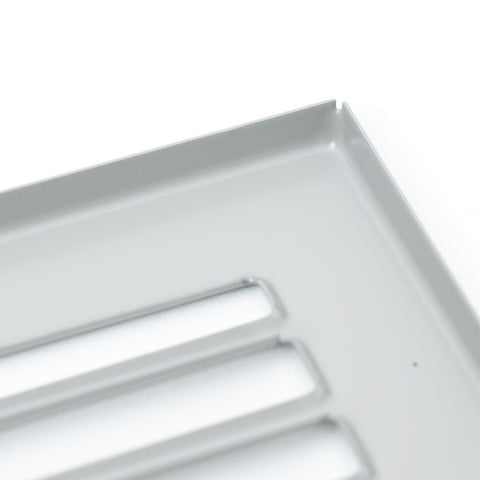 2" x 12" [Duct Opening Size] Toe Kick Register Grille | Vent Cover  | Outer Dimensions: 3.5" X 13.5" | Gray