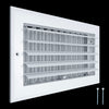 Handua Aluminum Adjustable Air Supply Grille | 1 WAY Register Vent Cover Grill for Sidewall and Ceiling