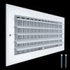 Handua Aluminum Adjustable Air Supply Grille | 1 WAY Register Vent Cover Grill for Sidewall and Ceiling