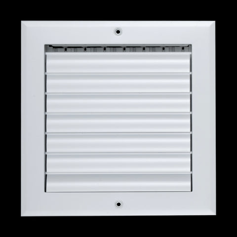 Handua Aluminum Adjustable Air Supply Grille | 1 WAY Register Vent Cover Grill for Sidewall and Ceiling