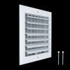 Handua Aluminum Adjustable Air Supply Grille | 1 WAY Register Vent Cover Grill for Sidewall and Ceiling