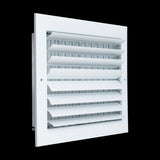 12x8 Aluminum 2-WAY Adjustable Air Supply Register for Sidewall and Ceiling | White | Outer Dimensions: 13-3/4"W X 9-3/4"H