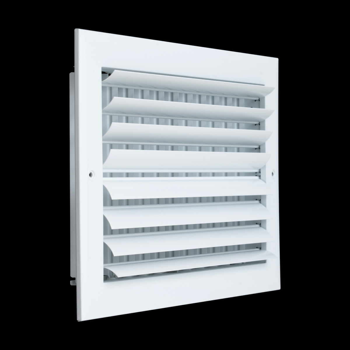 Fits 12x8 Duct Opening Aluminum 2-WAY Adjustable Air Supply Grille by Handua | Curved Blade Register Vent Cover for Sidewall & Ceiling | White | Outer Size: 13.75" X 9.75"