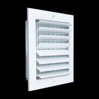 Fits 8x8 Duct Opening Aluminum 2-WAY Adjustable Air Supply Grille by Handua | Curved Blade Register Vent Cover for Sidewall & Ceiling | White | Outer Size: 9.75" X 9.75"