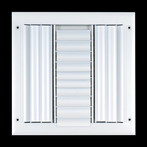 Handua Aluminum Adjustable Air Supply Grille | 3 WAY Register Vent Cover Grill for Sidewall and Ceiling