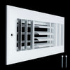 Handua Aluminum Adjustable Air Supply Grille | 3 WAY Register Vent Cover Grill for Sidewall and Ceiling