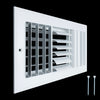Handua Aluminum Adjustable Air Supply Grille | 3 WAY Register Vent Cover Grill for Sidewall and Ceiling
