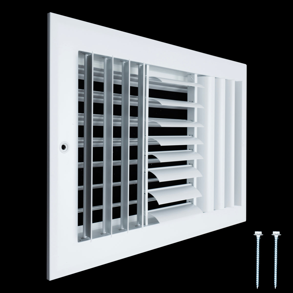 Handua Aluminum Adjustable Air Supply Grille | 3 WAY Register Vent Cover Grill for Sidewall and Ceiling