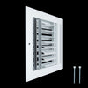 Handua Aluminum Adjustable Air Supply Grille | 3 WAY Register Vent Cover Grill for Sidewall and Ceiling