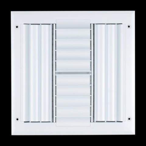 Handua Aluminum Adjustable Air Supply Grille | 4 WAY Register Vent Cover Grill for Sidewall and Ceiling