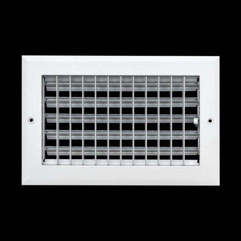 10x6 Modern Aluminum Air Vent Covers & HVAC Grilles | Wall & Ceiling | White | Outer Dimension: 11-3/4"W X 7-3/4"H