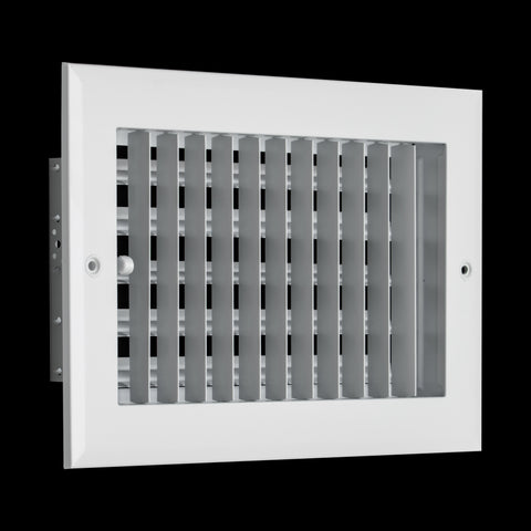 10x6 Modern Aluminum Air Vent Covers & HVAC Grilles | Wall & Ceiling | White | Outer Dimension: 11-3/4"W X 7-3/4"H