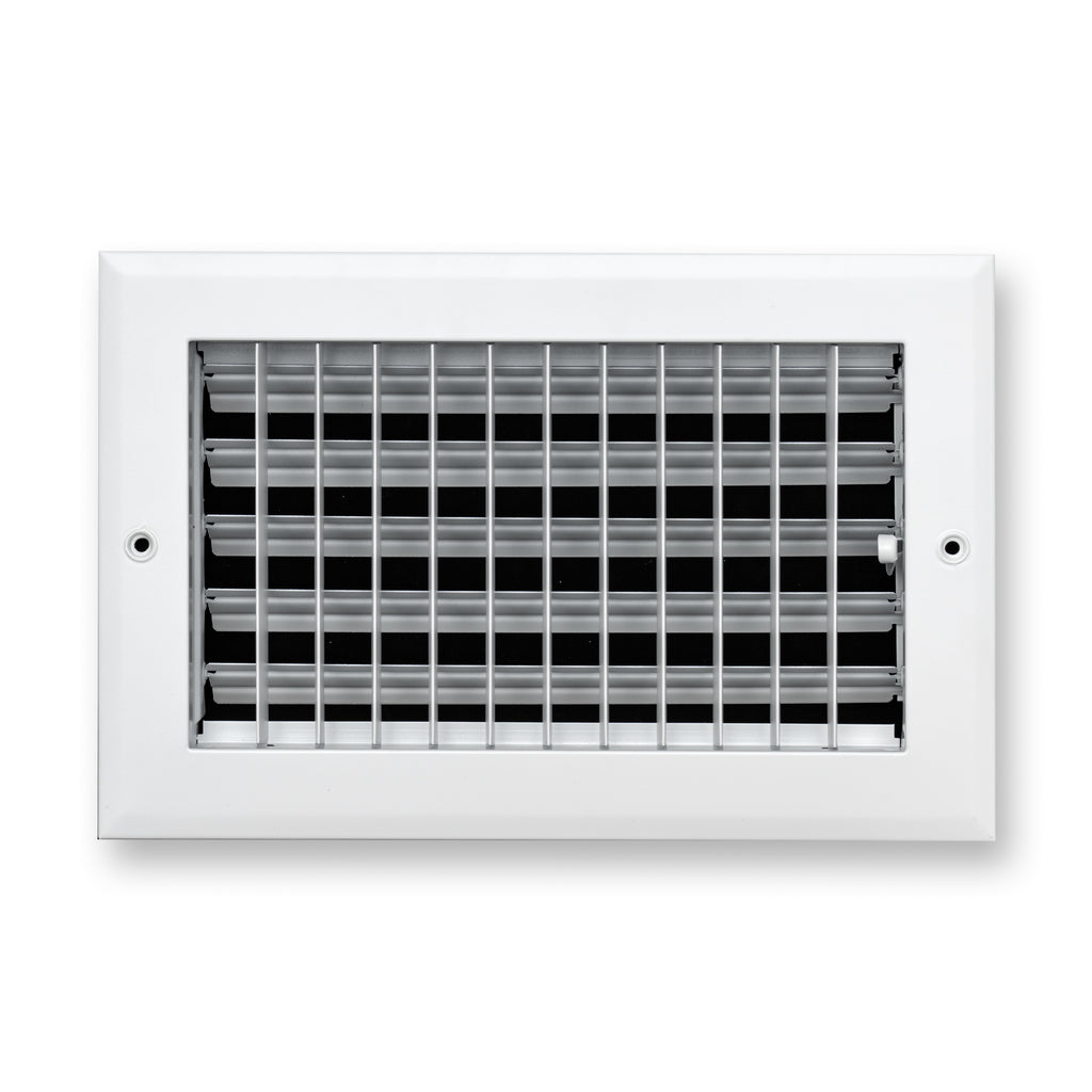 10x6 Modern Aluminum Air Vent Covers & HVAC Grilles | Wall & Ceiling | White | Outer Dimension: 11-3/4"W X 7-3/4"H