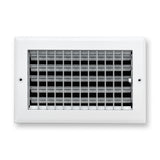 10x6 Modern Aluminum Air Vent Covers & HVAC Grilles | Wall & Ceiling | White | Outer Dimension: 11-3/4"W X 7-3/4"H