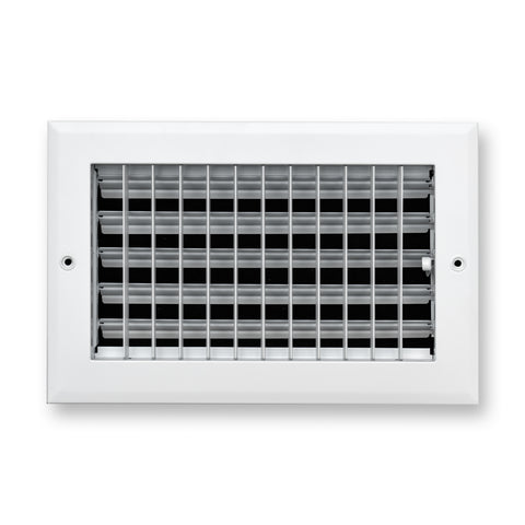 10x6 Modern Aluminum Air Vent Covers & HVAC Grilles | Wall & Ceiling | White | Outer Dimension: 11-3/4"W X 7-3/4"H