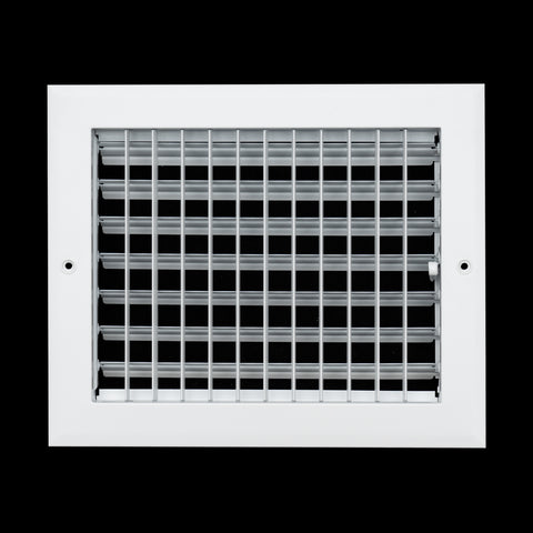 10x8 Modern Aluminum Air Vent Covers & HVAC Grilles | Wall & Ceiling | White | Outer Dimension: 11-3/4"W X 9-3/4"H